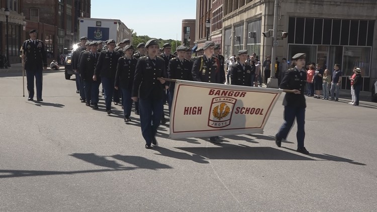 Bangor High School Army JROTC integral to Memorial Day parade's success in Bangor