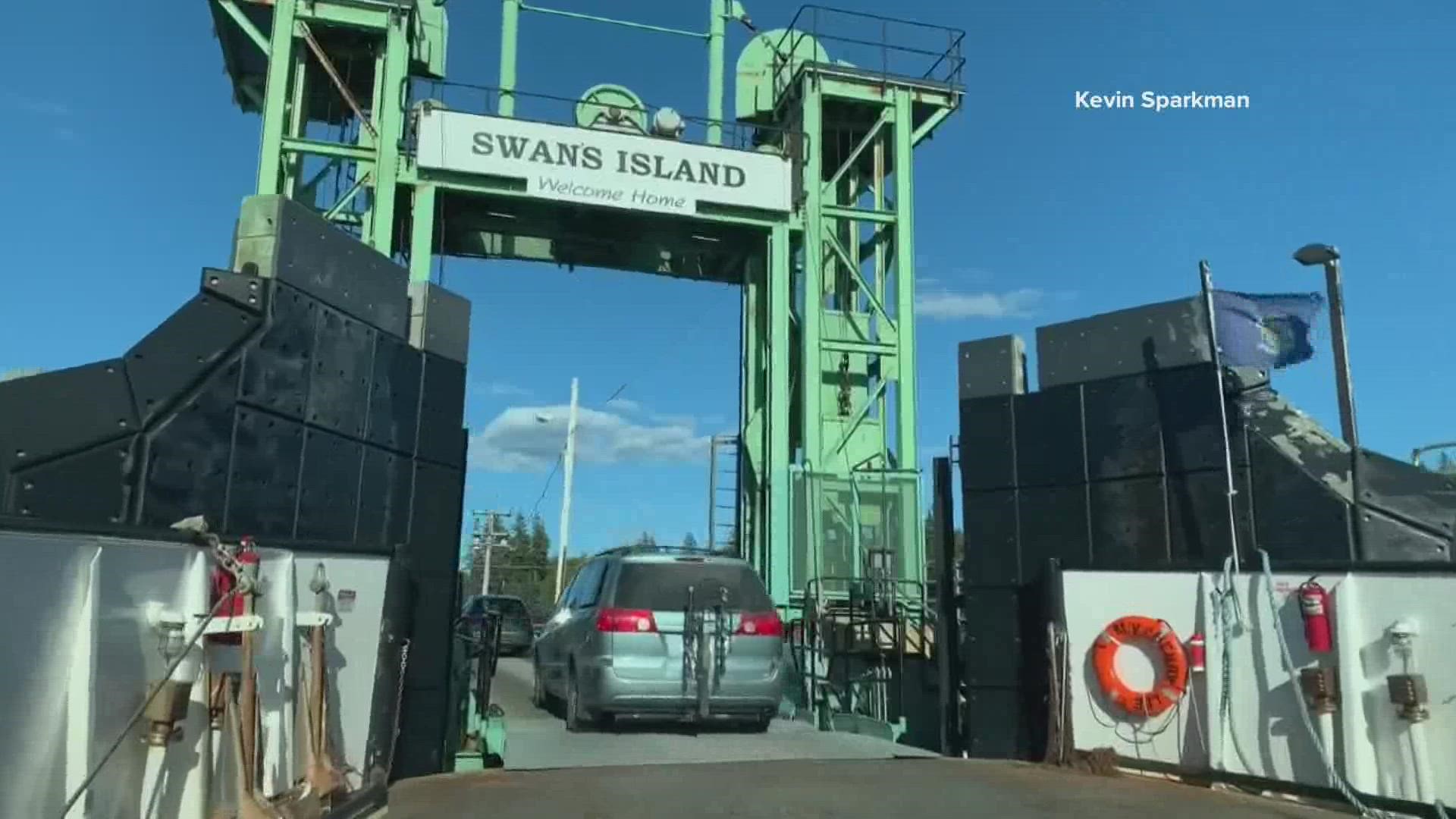 Access to Swan's Island has been limited since a recent winter storm damaged a part of the Island's ferry system.