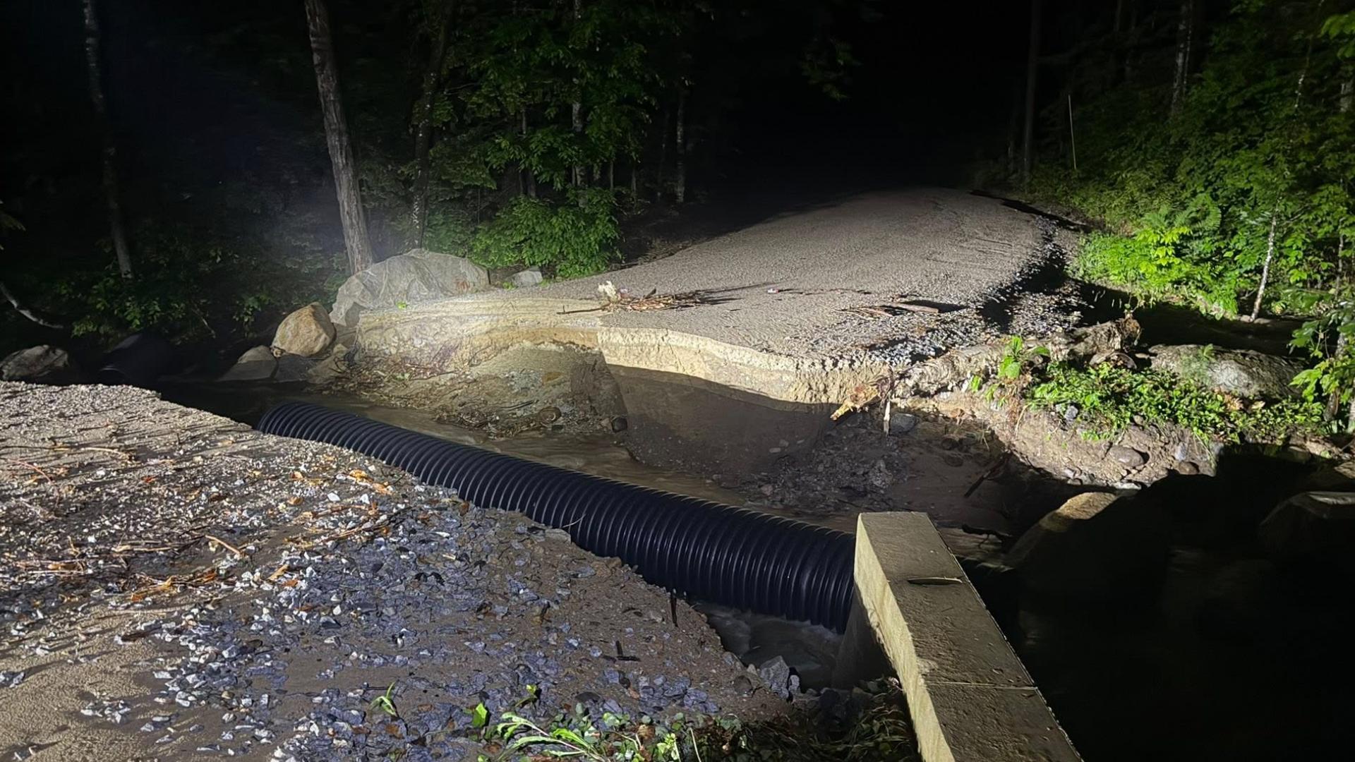 Flash floods in Madison, New Hampshire close multiple roads ...