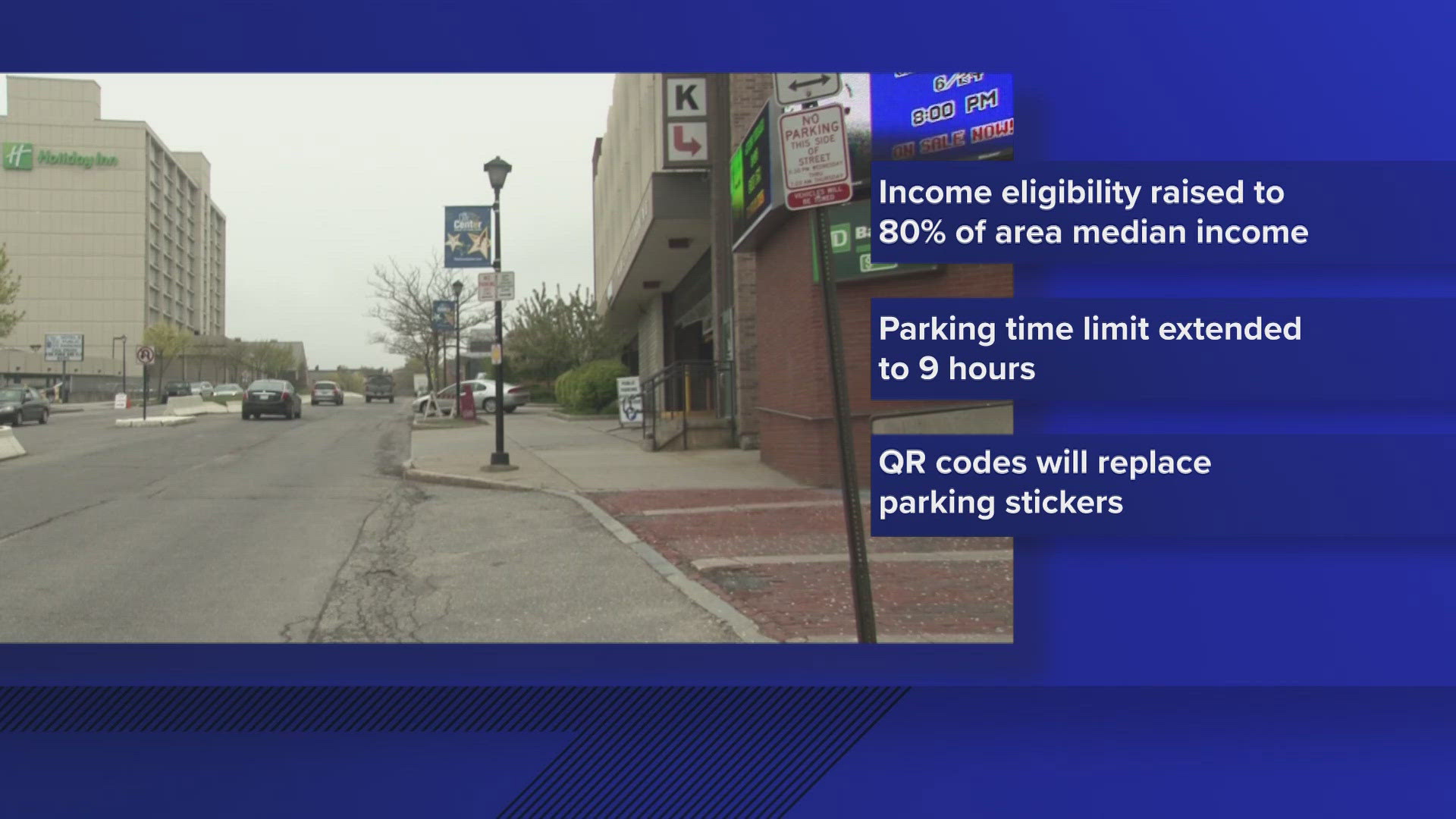 The program is designed to help employees with the financial burden of parking downtown.