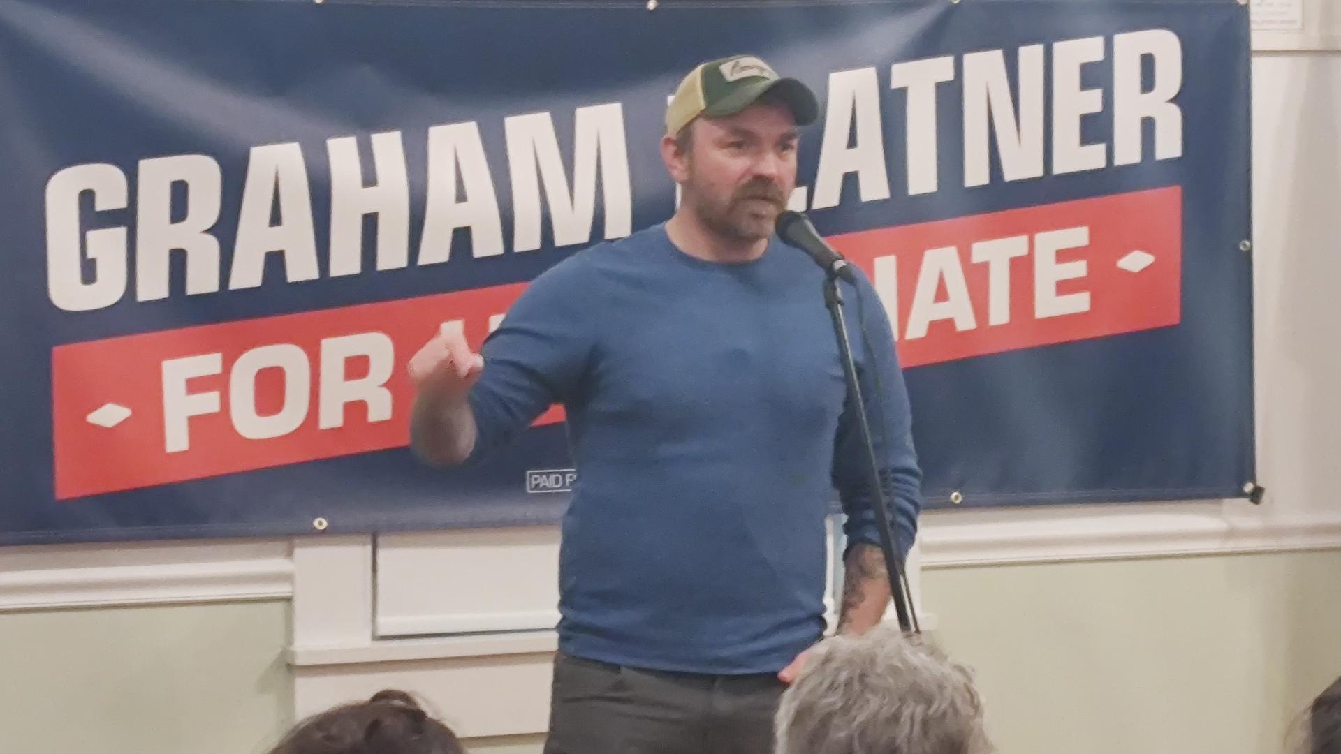 newscentermaine.com - Phil Hirschkorn - U.S. Senate candidate Graham Platner critiques Iran War, income inequality at latest town hall