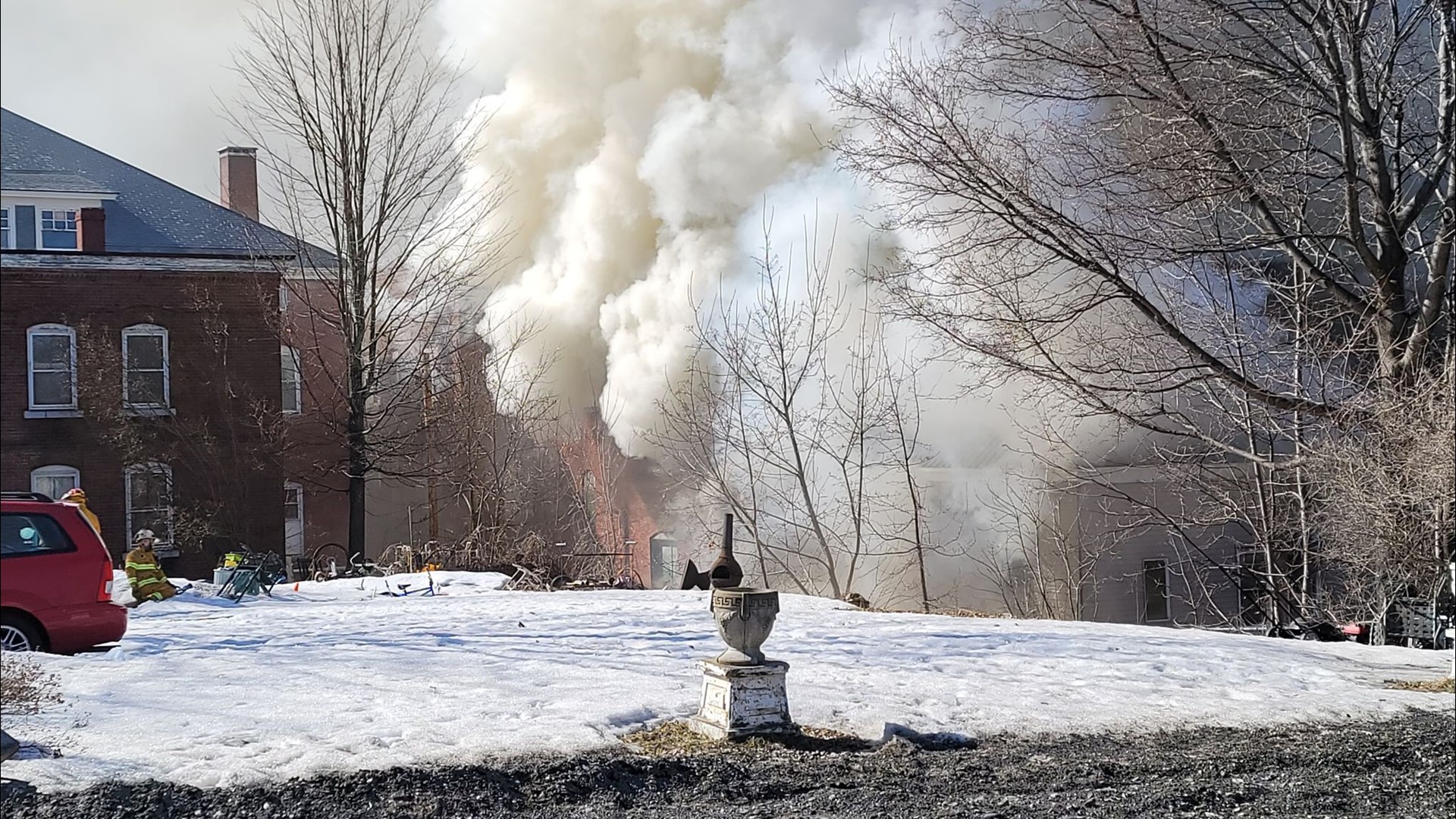 Downtown Houlton apartment building a total loss after fire
