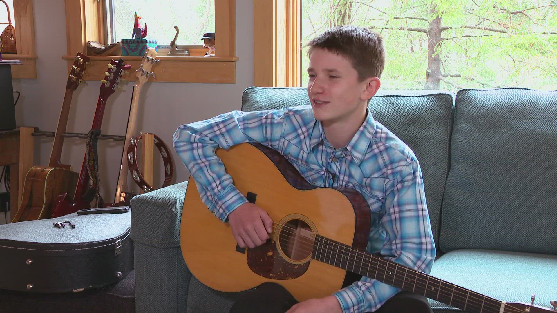 Jack Marston, 14, is this year’s winner of the annual Maine High School Student Guitar Competition.