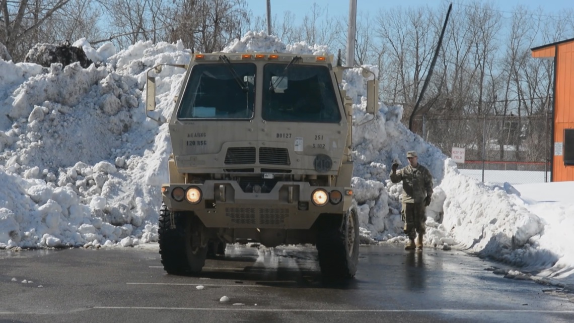 Maine National Guard helps with snow removal in Rhode Island