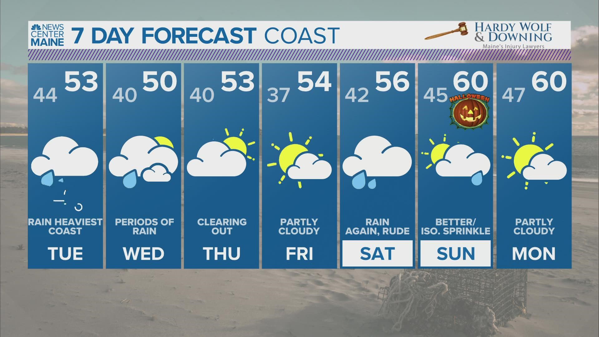 NEWS CENTER Maine Weather Video Forecast Updated 5:00pm Monday, October 25th
