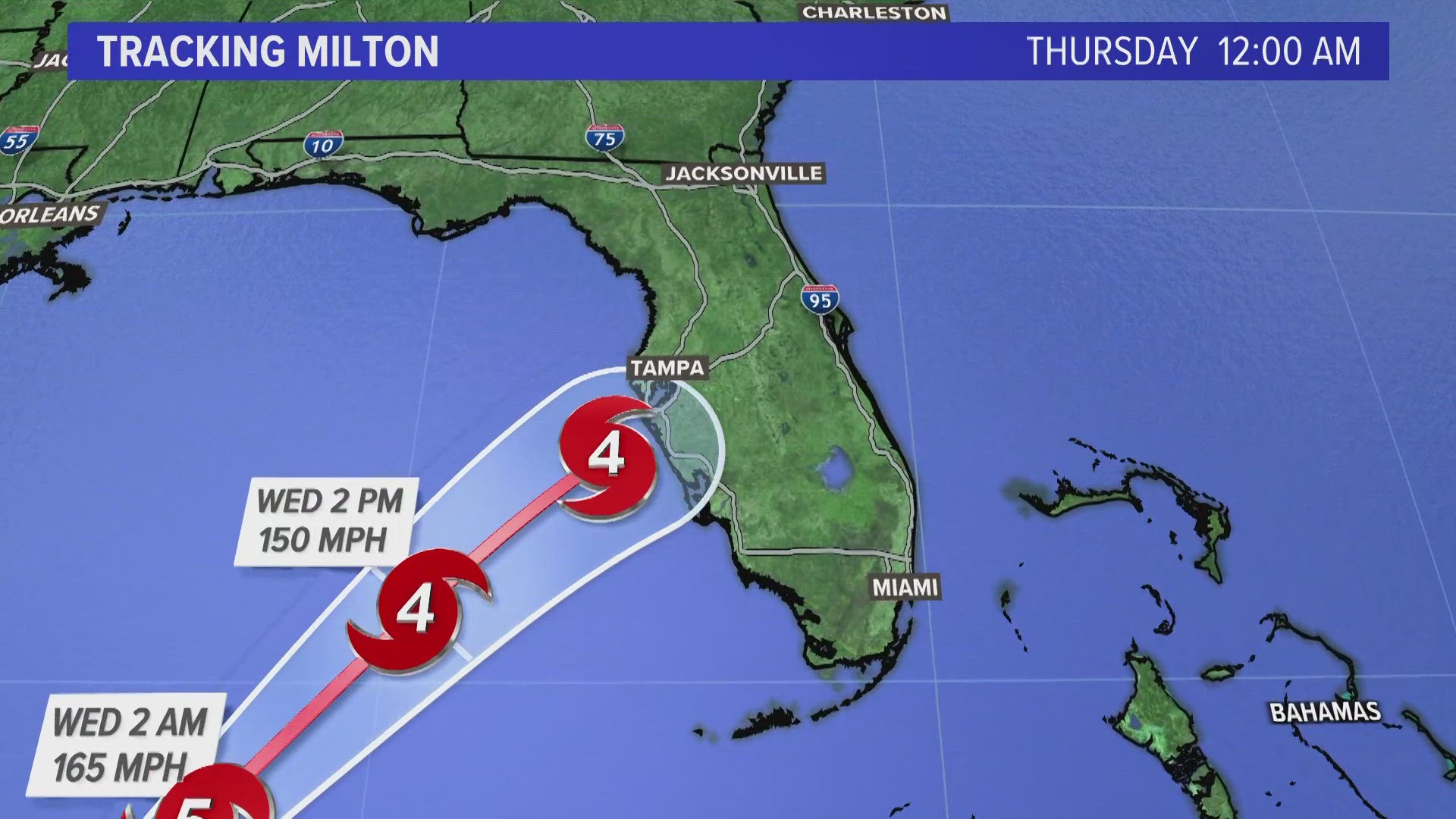 Traffic was at a standstill earlier Tuesday as people evacuated Florida's central Gulf Coast area.