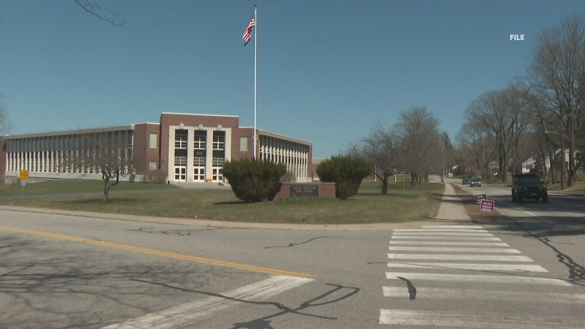 He was accused of threatening the South Portland High School back in April.