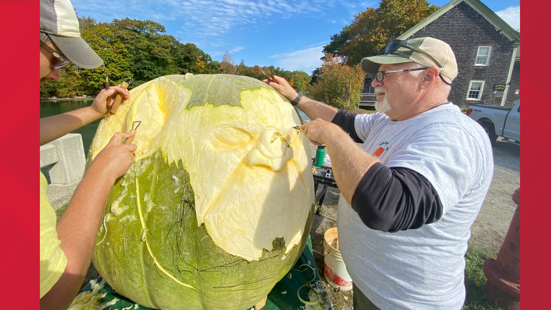 Artists, huge pumpkins, and sunny weather are the star attractions of the annual Damariscotta Pumpkinfest and Regatta.