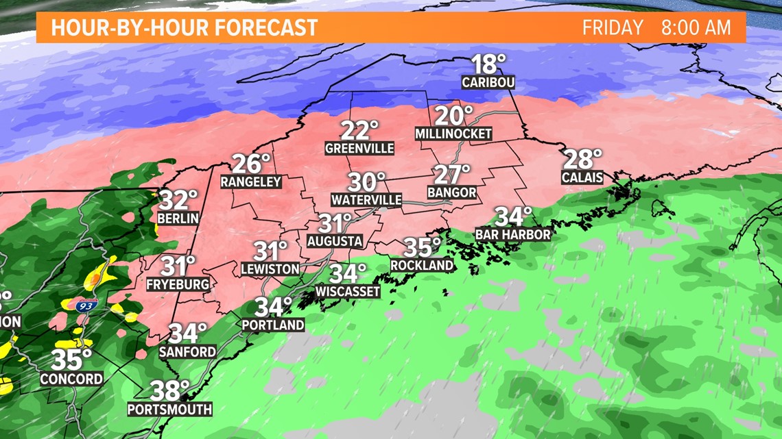 Maine weather whiplash Record highs then ice and snow