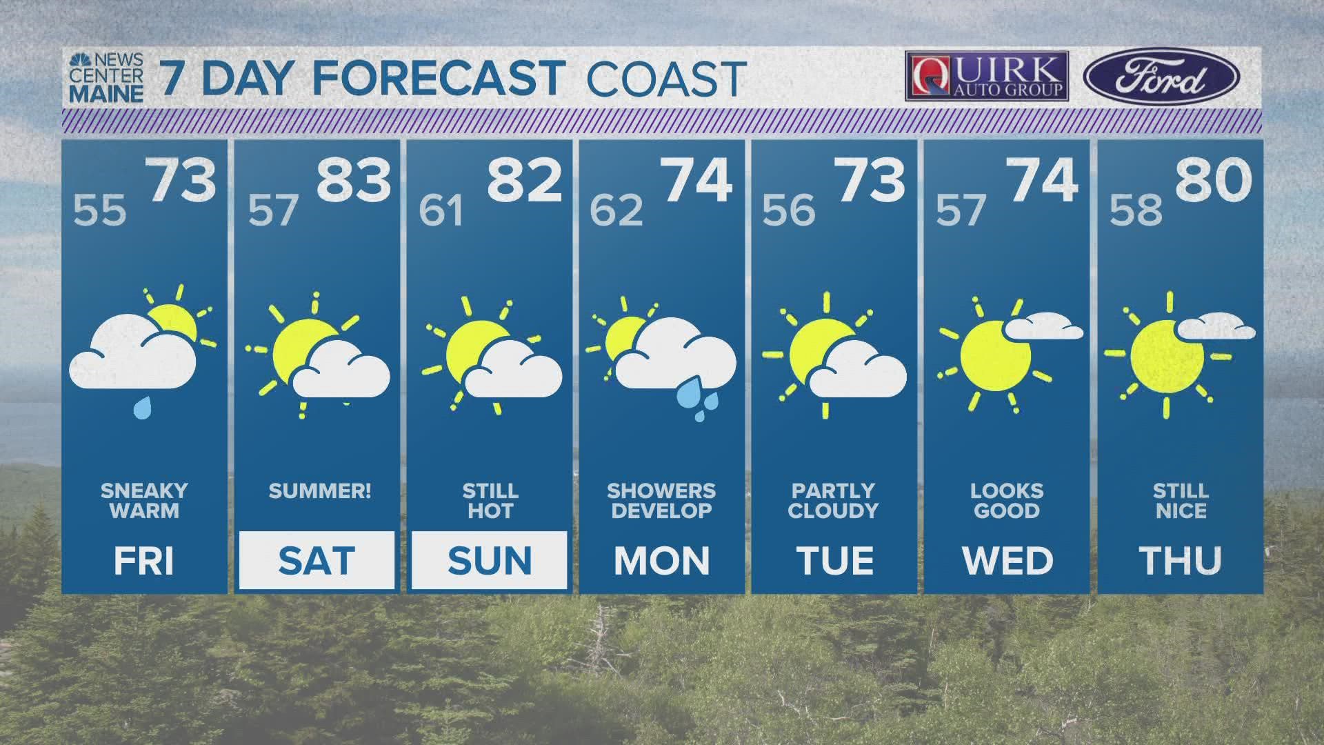 NEWS CENTER Maine Weather Video Forecast Updated 11:30pm Thursday, June 23rd