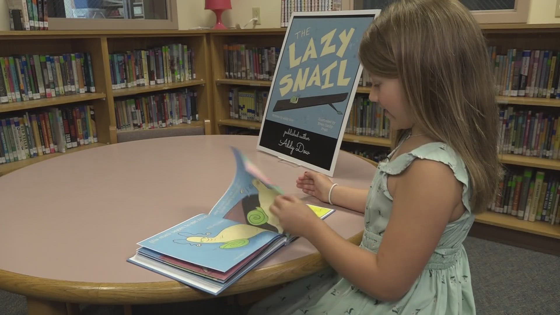 Addy Dow, 8, and Anna Mercier, 10, are the first students in Maine to become published through the nonprofit and publishing company Leap for Literacy.