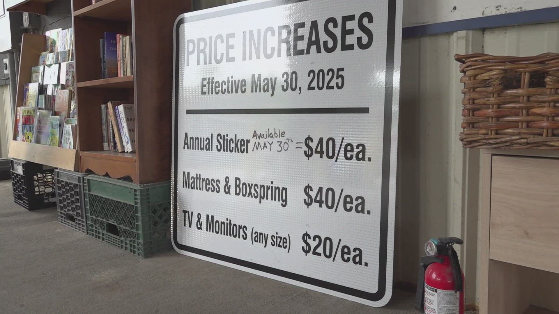 Fees at the Standish Transfer Station haven't been raised in over 20 years.