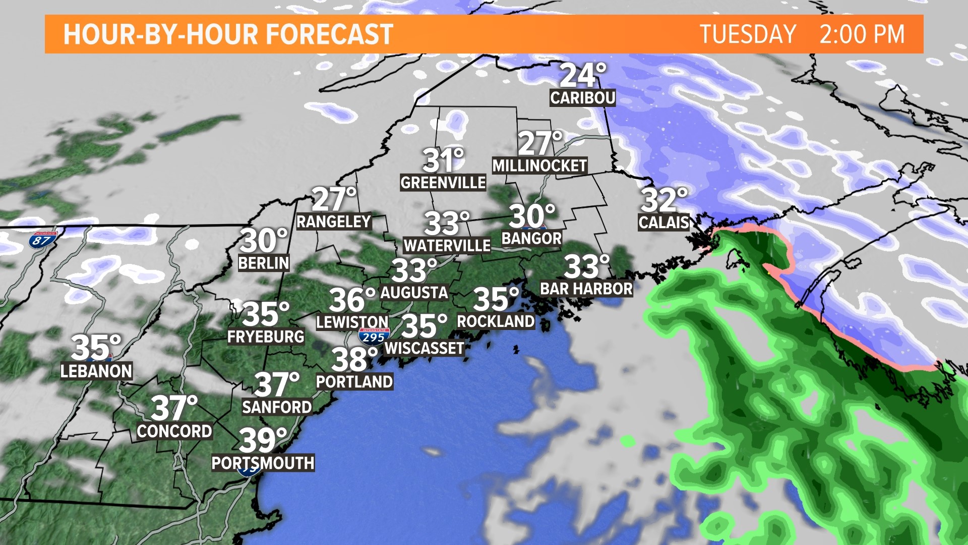 Light snow bringing slick roads to Maine this morning | newscentermaine.com