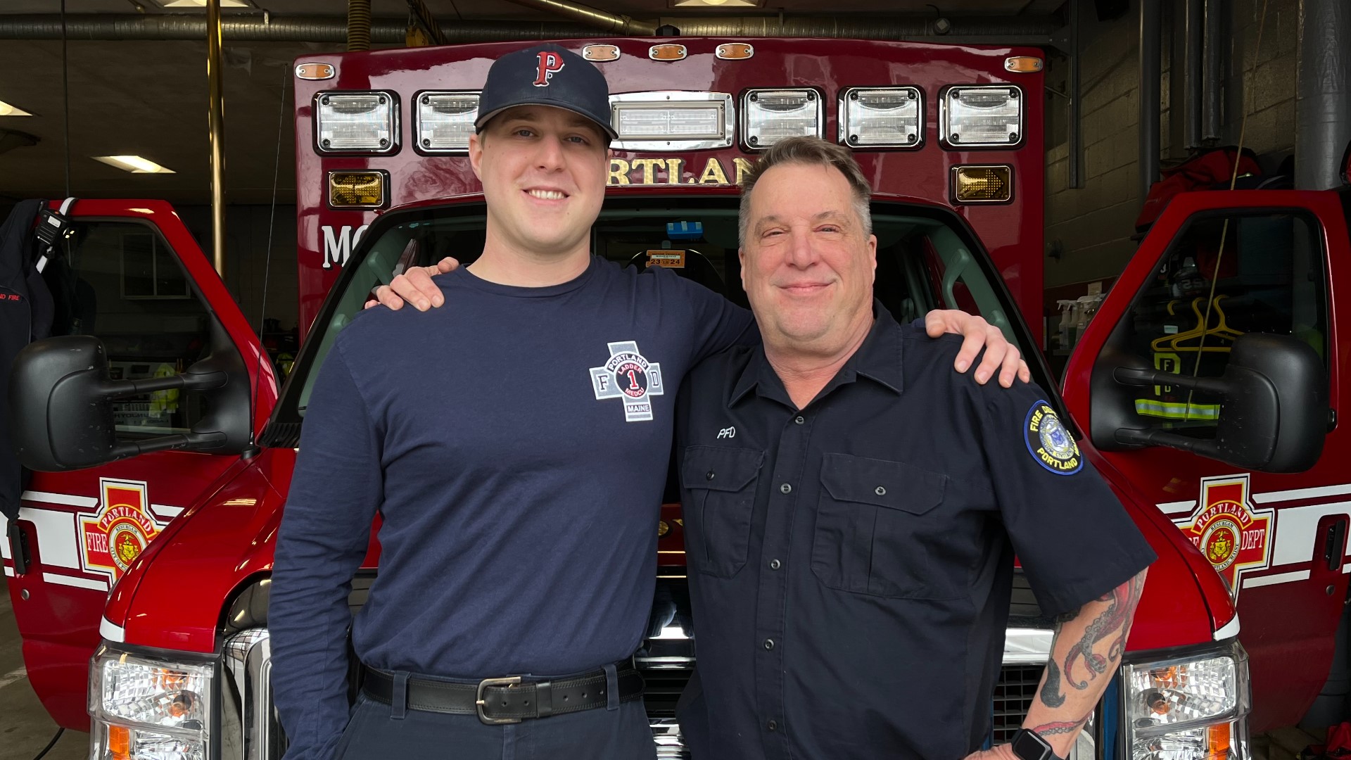 Bill Miller started with the Portland Fire Department in May 1988. He and his son Zach are partnered for his final shift on New Year's Eve.