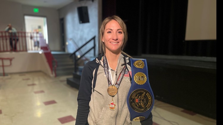 Team USA boxer from Maine brings hardware, life advice to students at her former high school