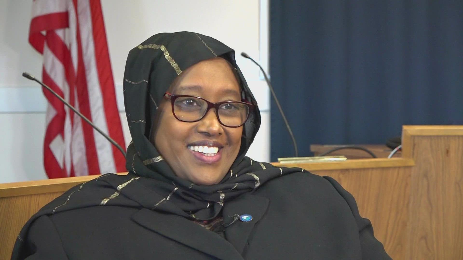 She is the first Somali American Mayor in the country, and the first woman of color to serve as mayor of South Portland.