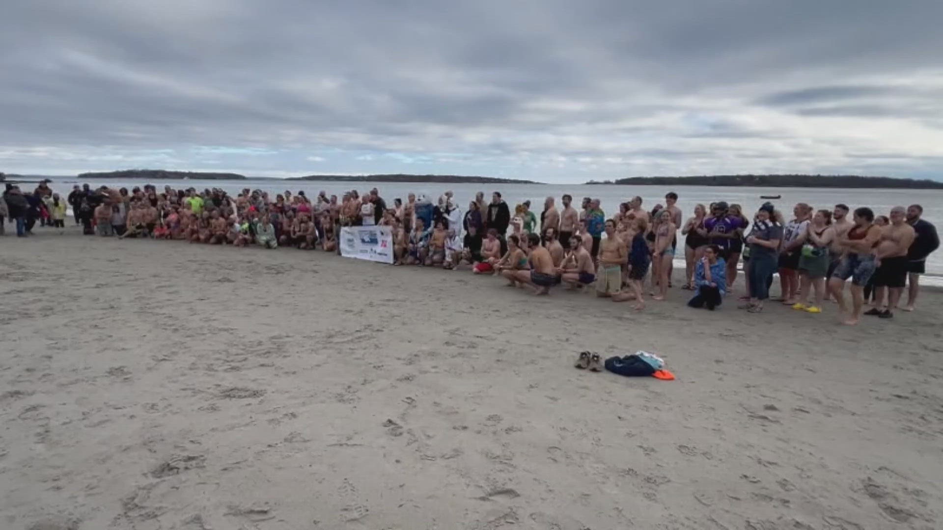 Natural Resources Council of Maine's annual Polar Bear Dip & Dash highlights climate action efforts across Maine.