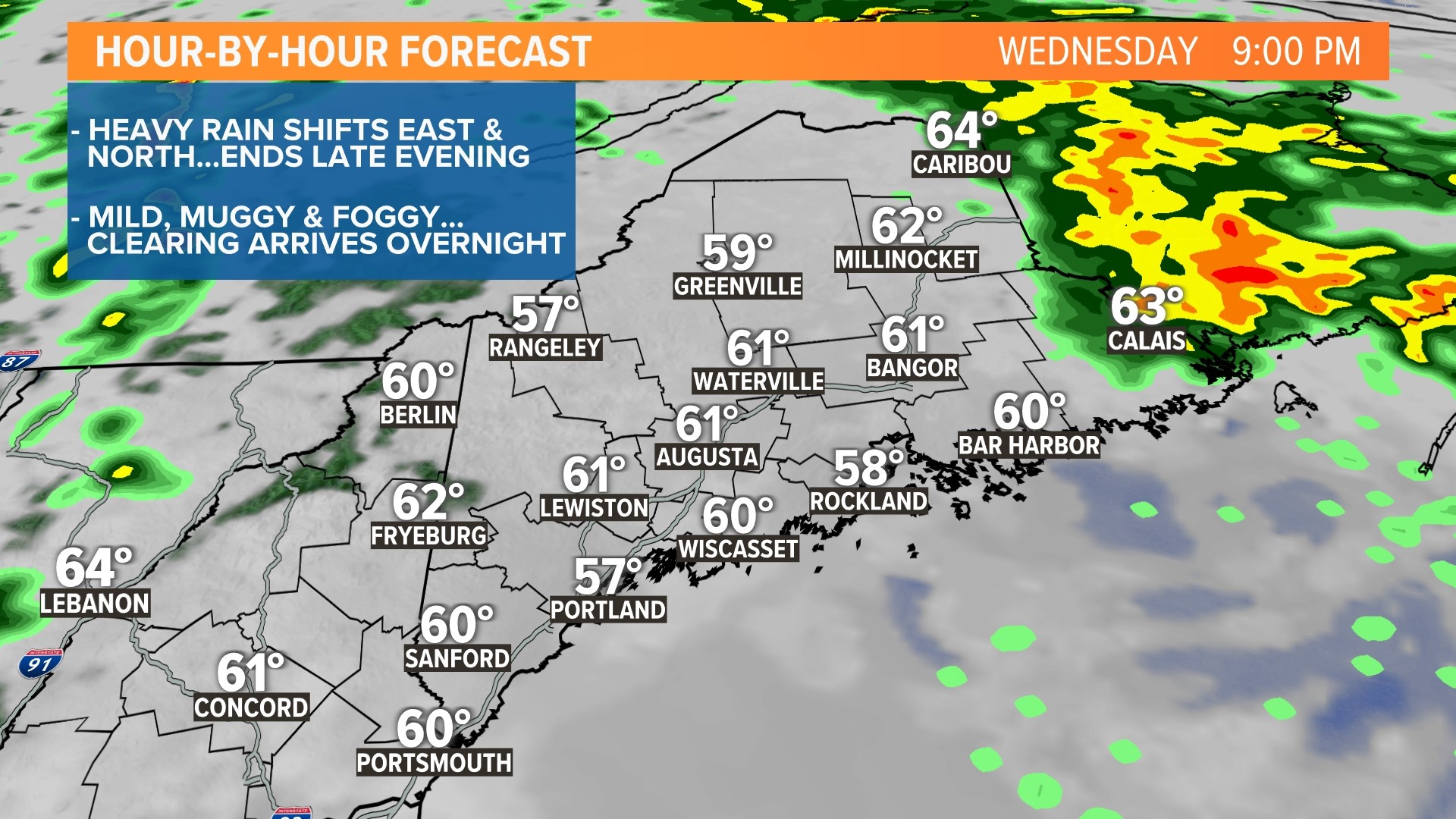 Maine weather Heavy rain expected on Wednesday, Oct. 26, 2022