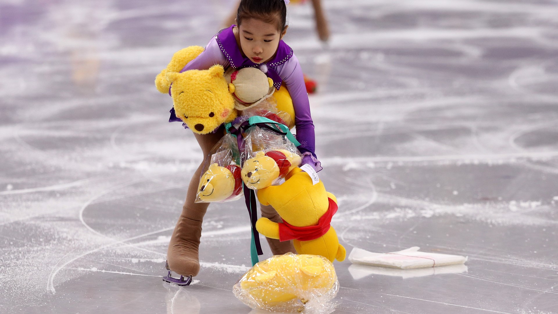 ice skater winnie the pooh