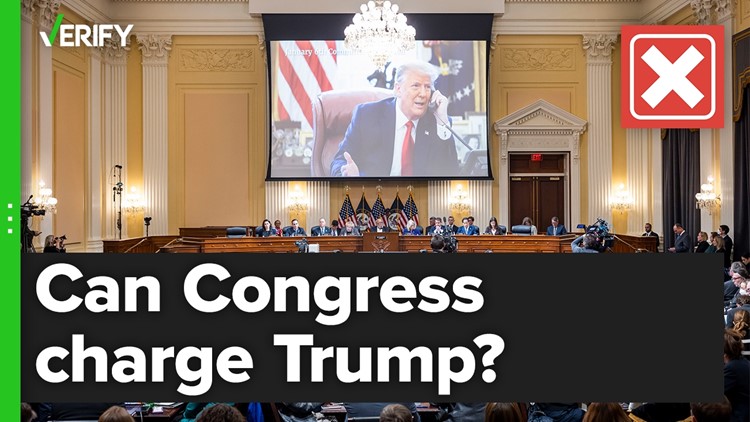 Congress can’t charge someone with a crime