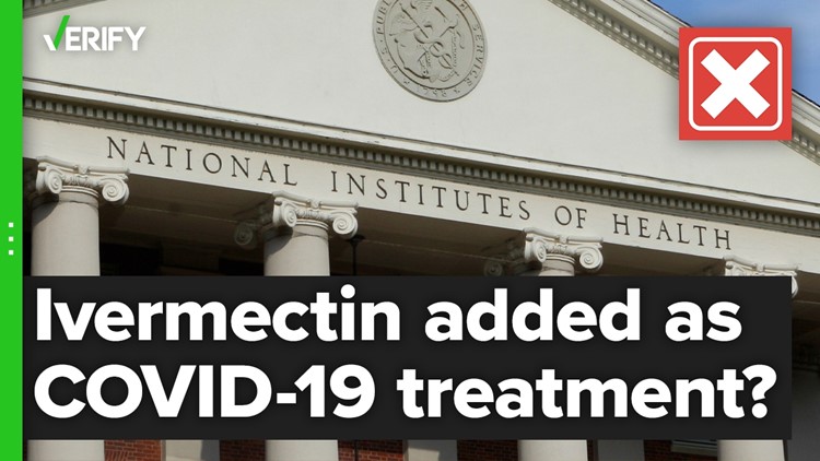 No, the National Institutes of Health did not approve ivermectin as a COVID-19 treatment