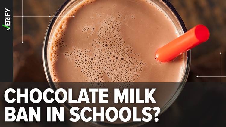 No, the USDA hasn’t banned chocolate milk in schools