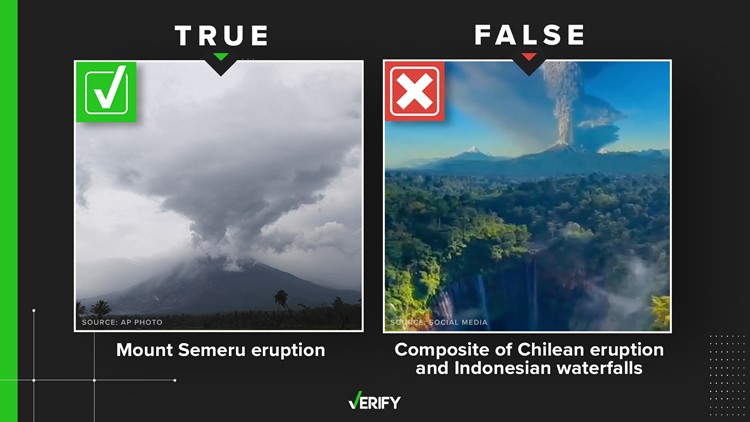 Viral volcano video doesn’t show Mount Semeru eruption in Indonesia