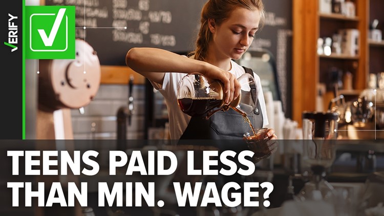 Yes, teens can be paid less than the federal minimum wage