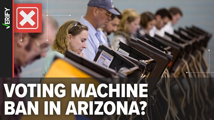 No, Arizona isn’t banning electronic voting machines for the 2024 presidential election