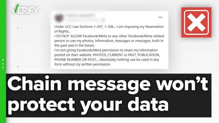 Fact-checking if a post to your profile will not stop Facebook from collecting and sharing your data