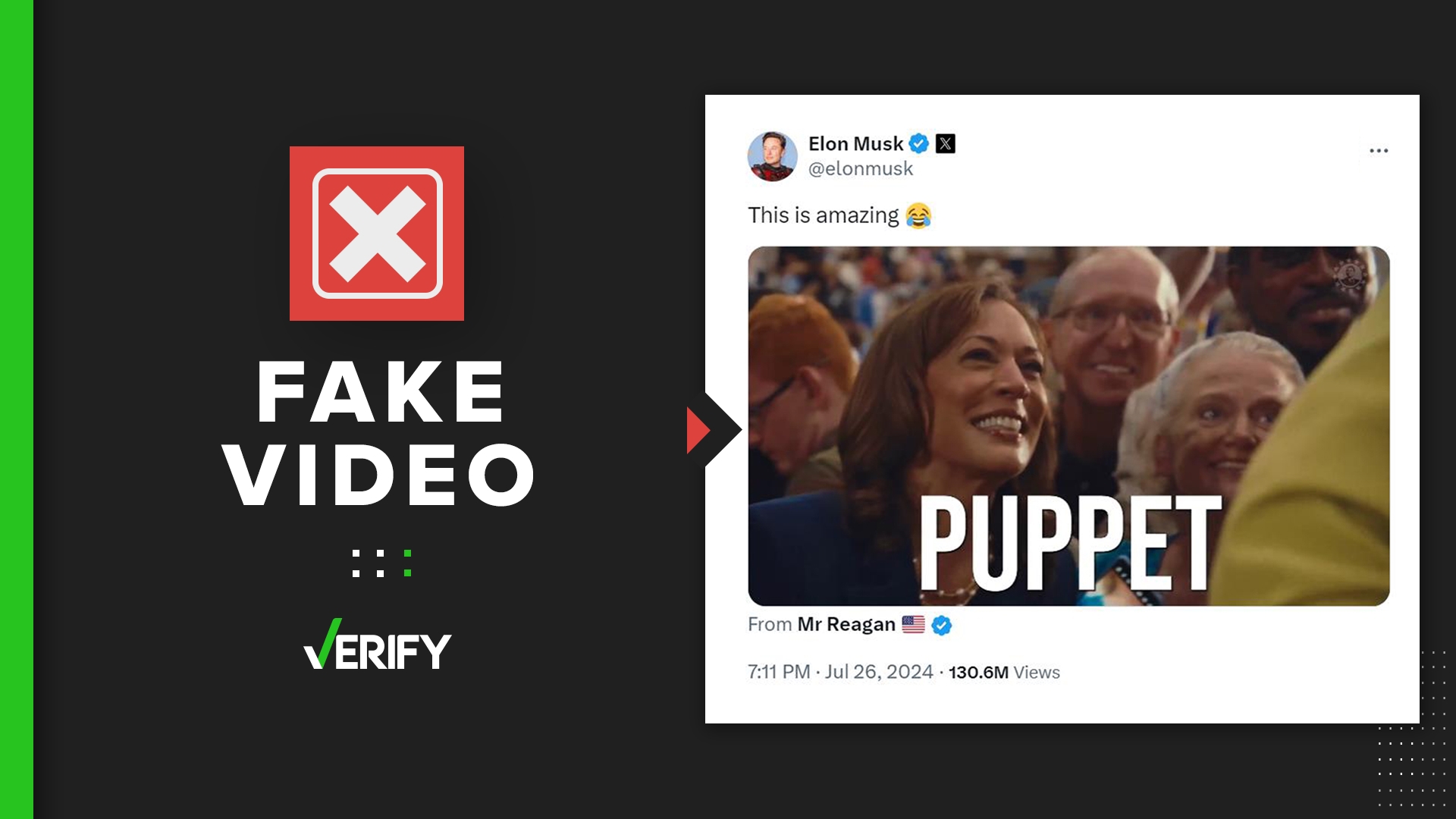 Is the Kamala Harris campaign ad shared by Elon Musk real
