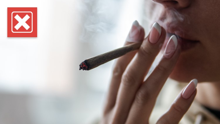 No, a scientific study doesn't say you can smoke marijuana to prevent COVID-19