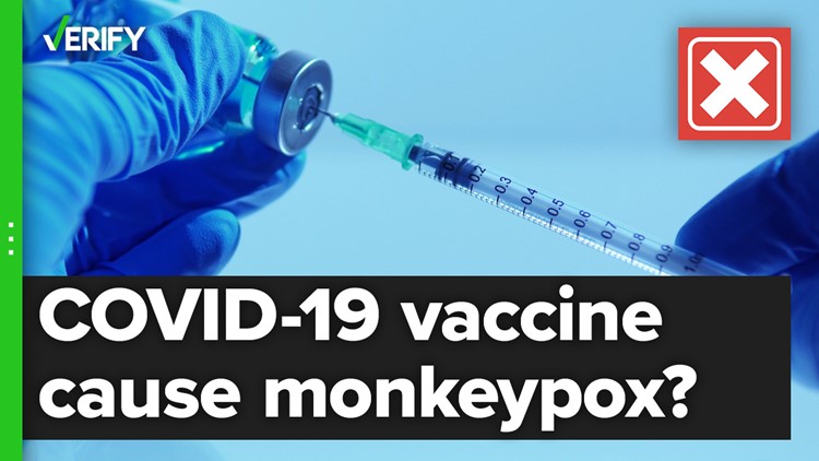 No, you can't get monkeypox from the COVID-19 vaccine