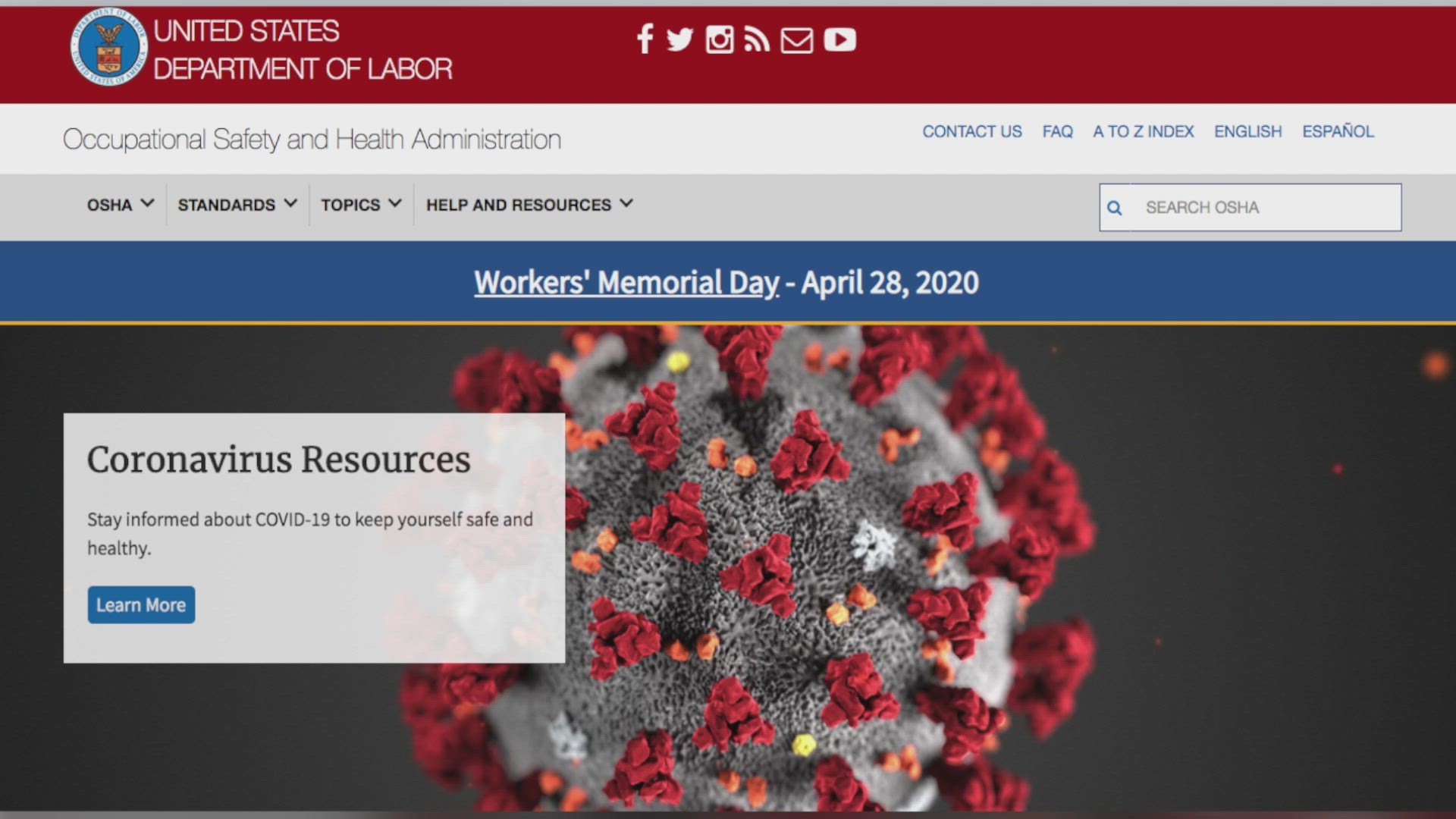 The Occupational Safety and Health Administration is responsible for setting and enforcing workplace health regulations across the country. And according to a new report from USA Today, OSHA is currently investigating close to 200 coronavirus-related cases.