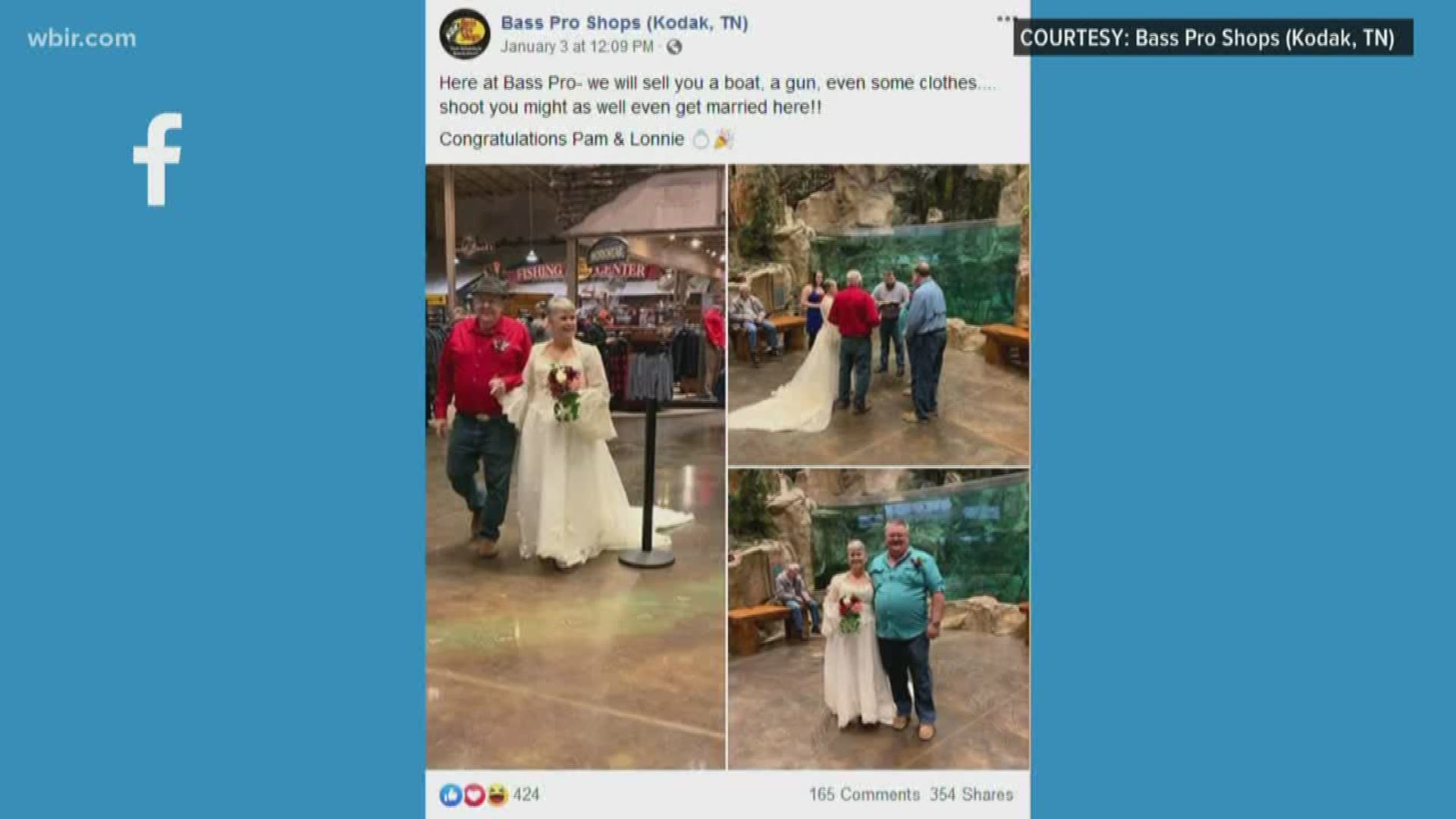 Some stores seem to sell everything. A Bass Pro Shops in Kodak, TN, even offered its aisles as a marriage venue.