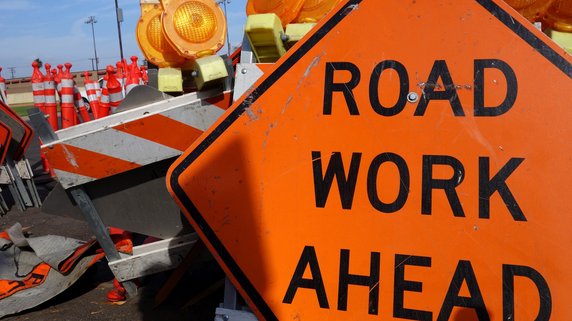 Only one lane of traffic will be open through end of construction, which is expected to last through mid-November. The bridge travels over Saco River.