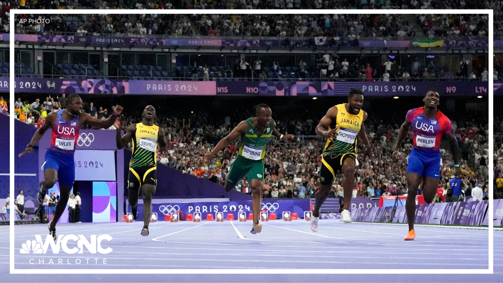 The finish to the men's 100 meters at the 2024 Paris Olympics was one of the closest in Summer Games history.