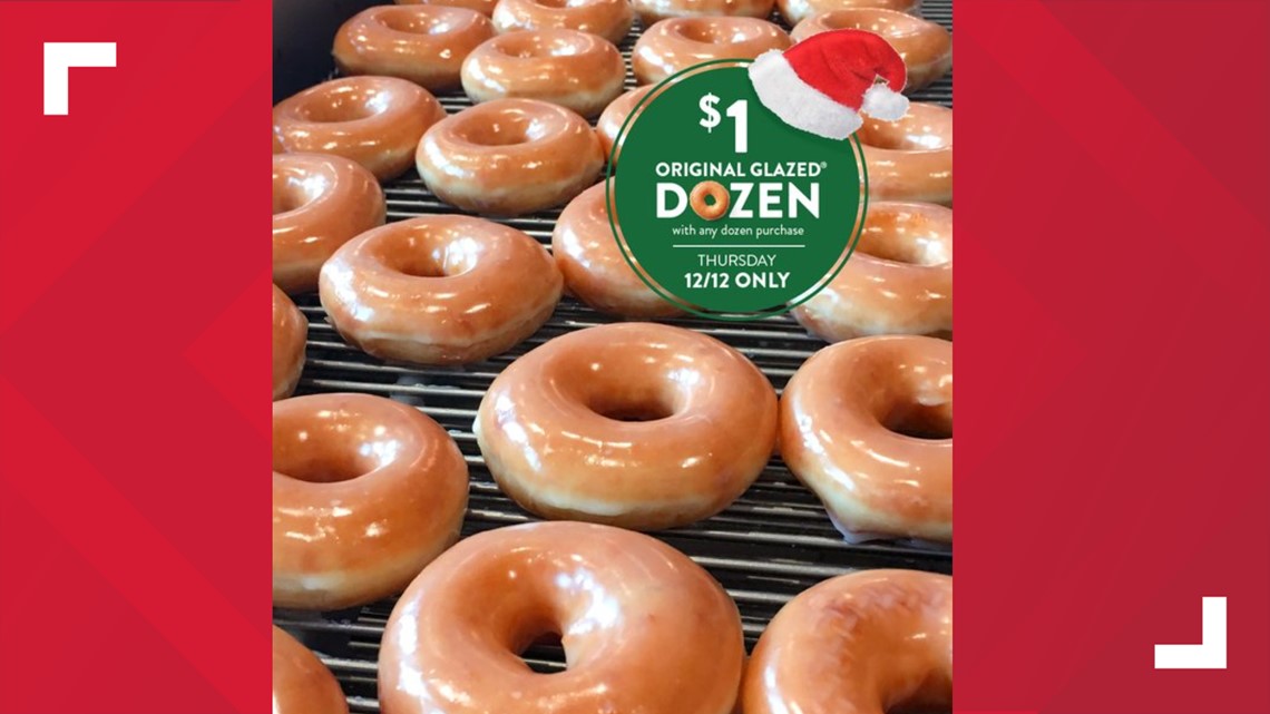 Get A Dozen Krispy Kreme Original Glazed Donuts For 1 8214