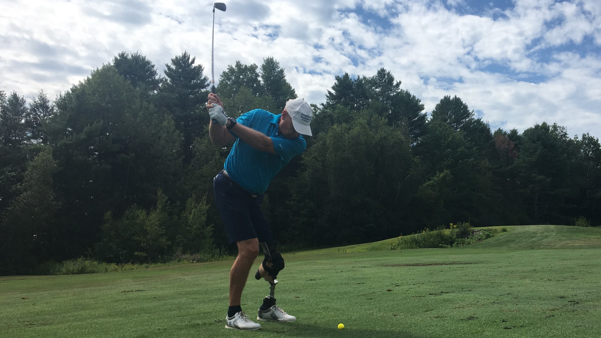 More than a dozen amputees teed off in Cumberland Wednesday. They say the golf tournament is more about camaraderie than the sport.