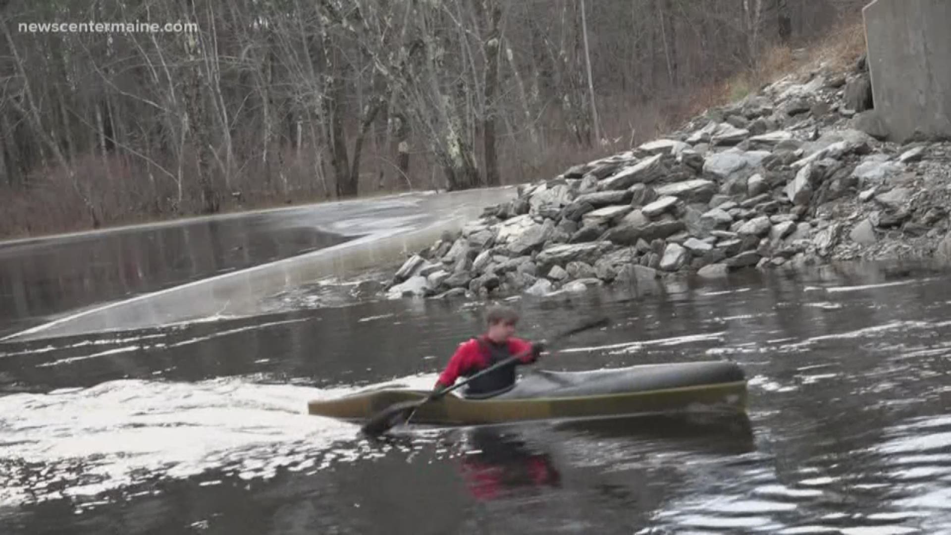 Freshman Kell Fremouw at UMaine in Orono tackles the end of his fall semester while trying to train in competitive paddling.