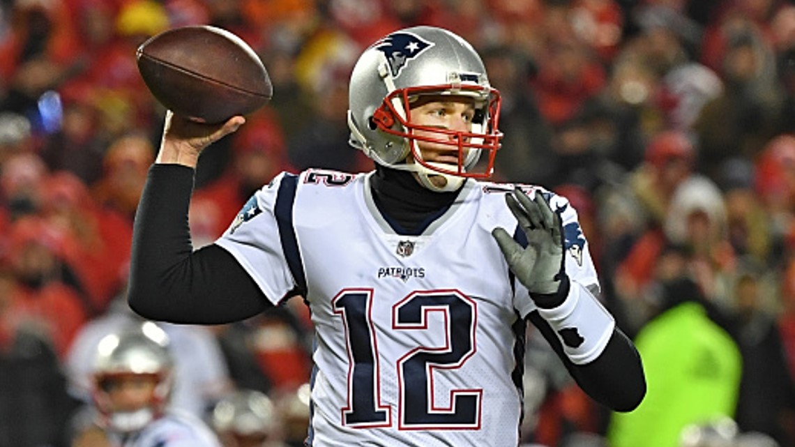 Did someone shine a laser pointer at Tom Brady's face during the AFC