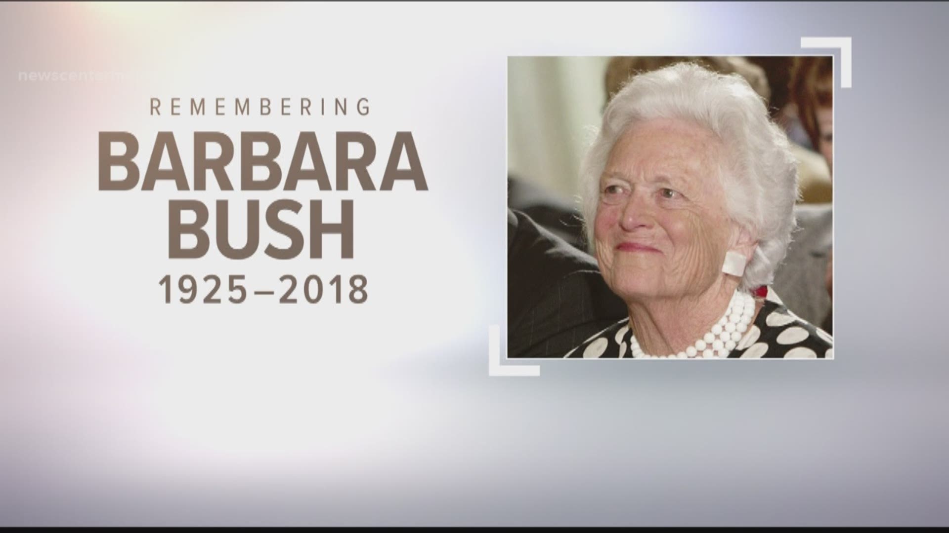 Barbra Bush: Beach walk and funeral notes