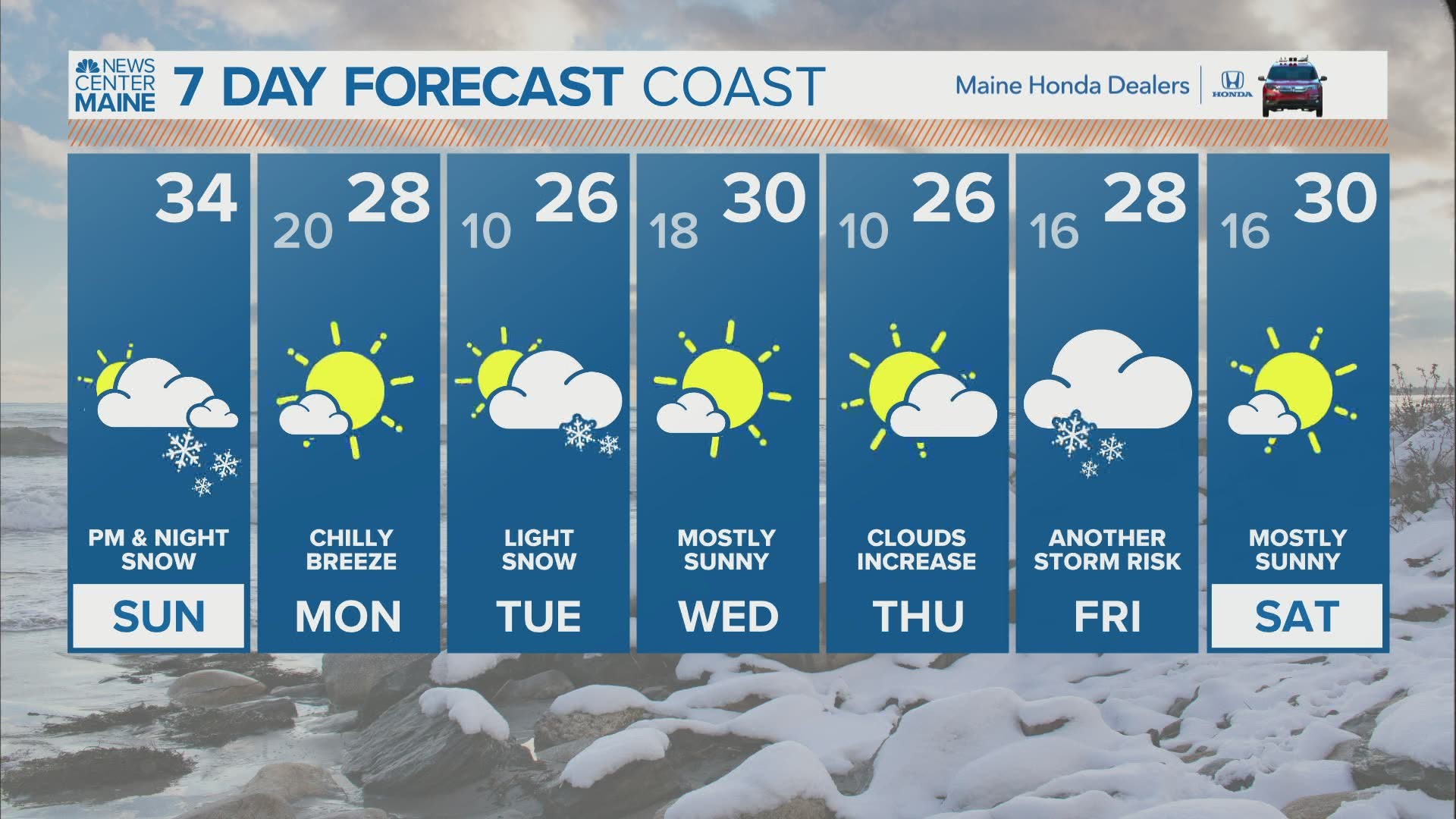 NEWS CENTER Maine Weather Video Forecast Updated 8:00am Sunday, February 7th