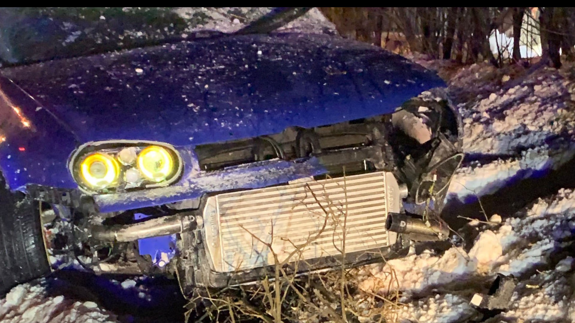 Brunswick man suffers nonlife threatening injuries after car crash in