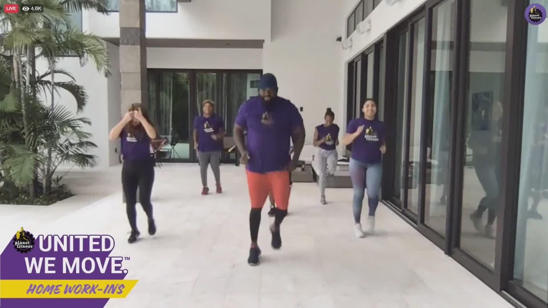 Big Papi hosts Planet Fitness virtual 'work-in'