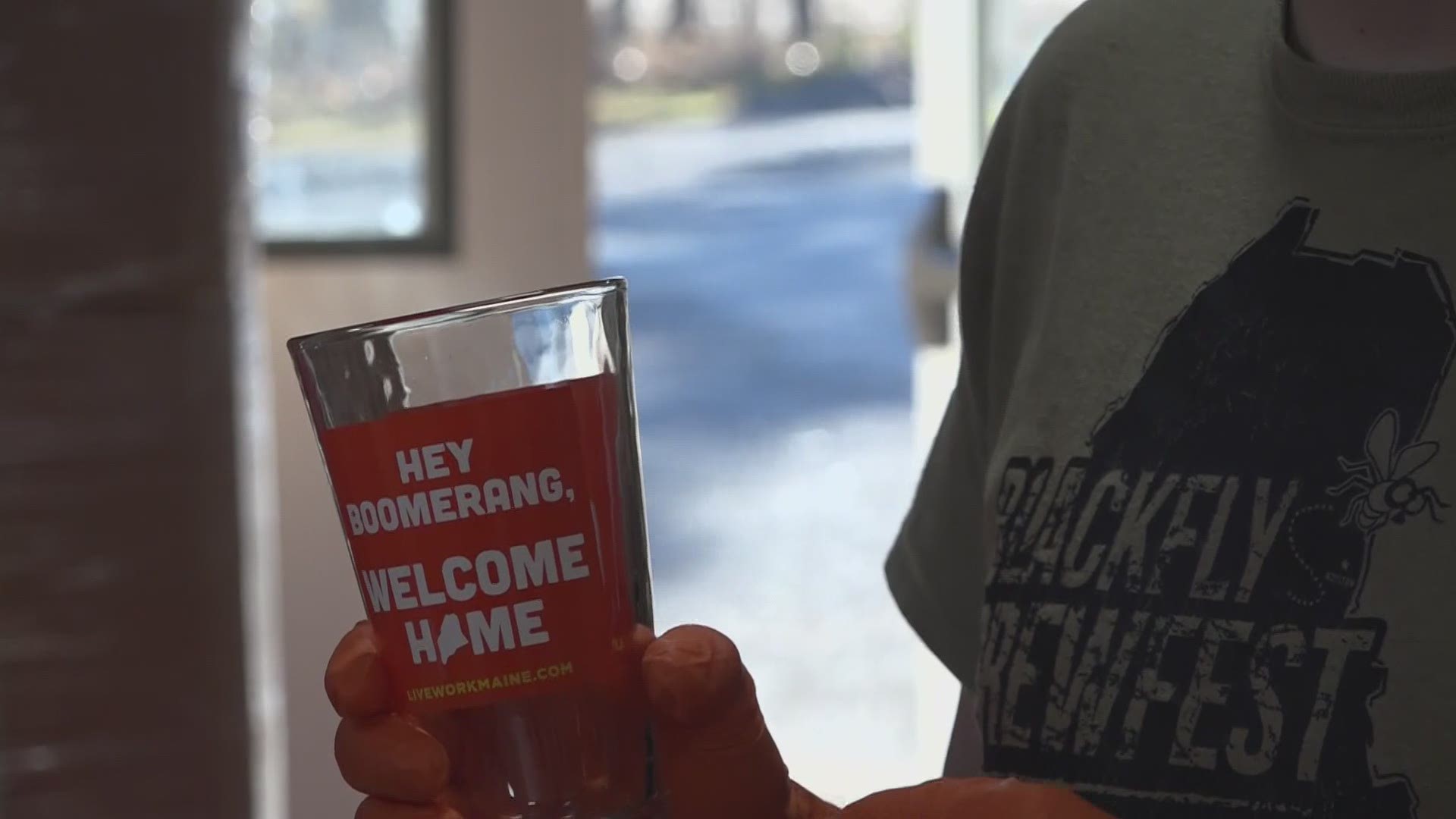 'Live and Work in Maine' is partnering with breweries statewide for its third annual "Boomerang Campaign" by giving out free merchandise with to-go orders.