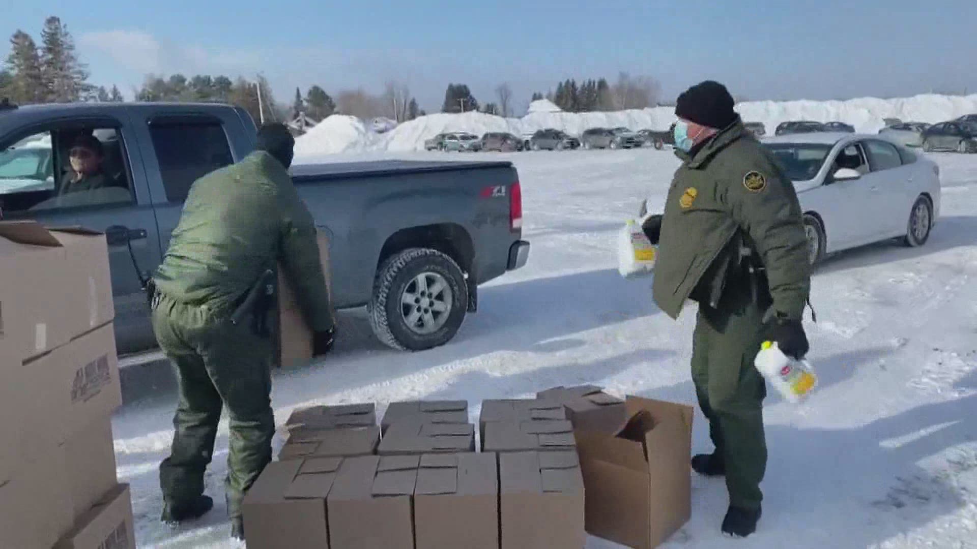 In northern Maine, Border Patrol agents have taken on an additional duty to help feed mainers.