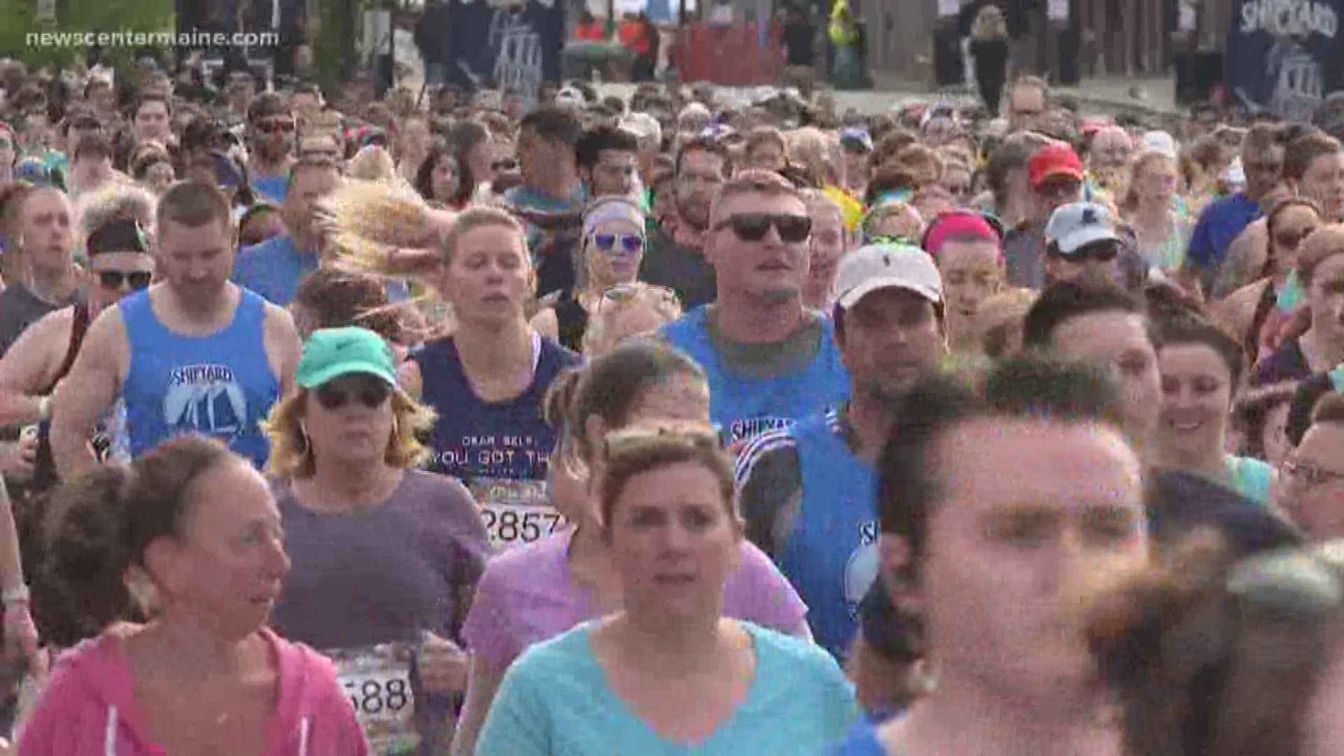 Thousands of runners ran in the Old Port Half Marathon and 5K.
