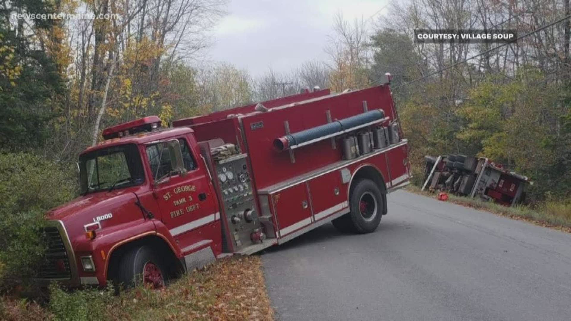 Two fire trucks crash as massive mobilization responds to Clark Island house fire