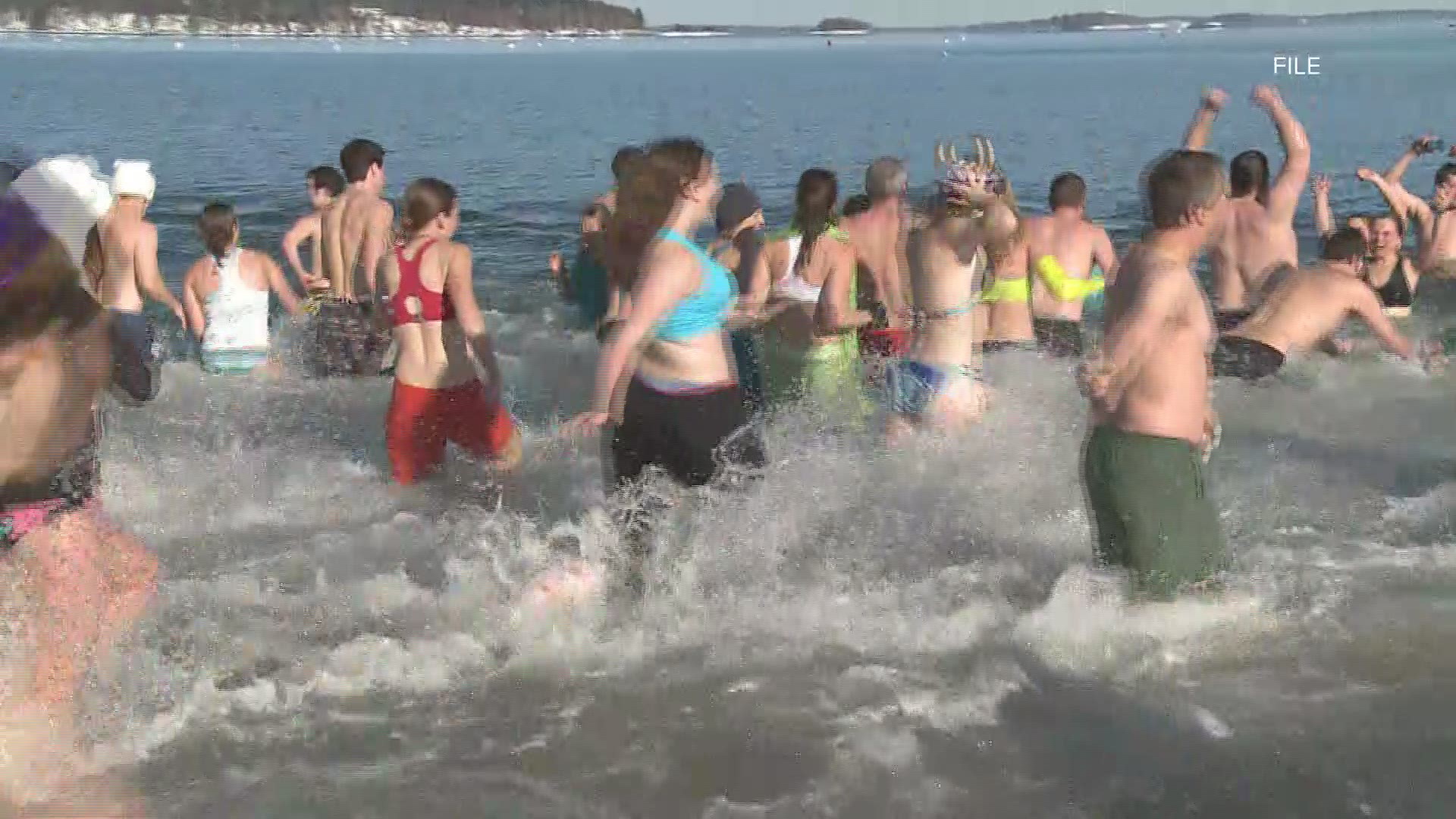 With covid numbers continuing to rise, organizations in Maine ask people to make a splash on their own instead of crowded polar plunges and lobster dips.